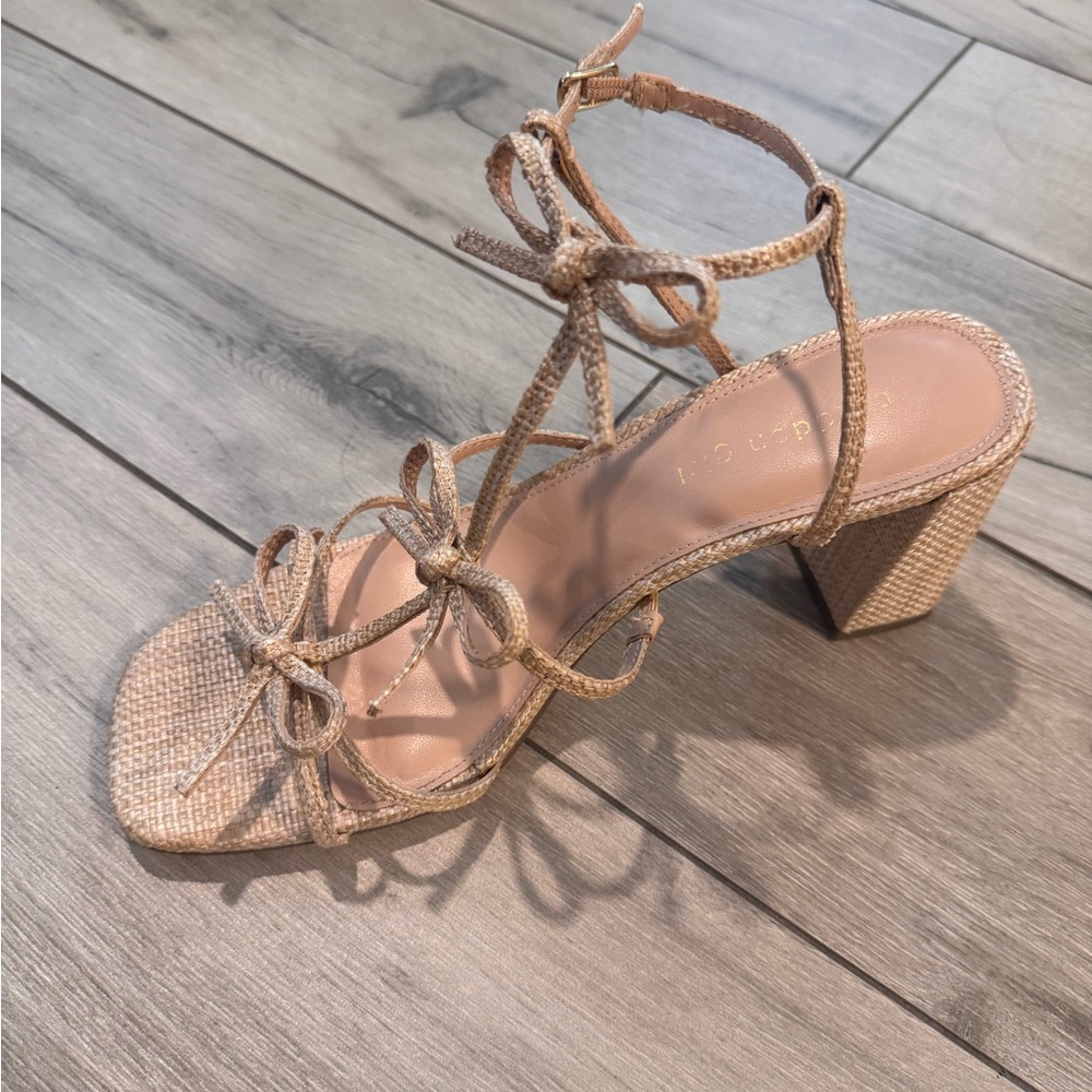 Madden Girl Tan Strappy Block Heel Sandal